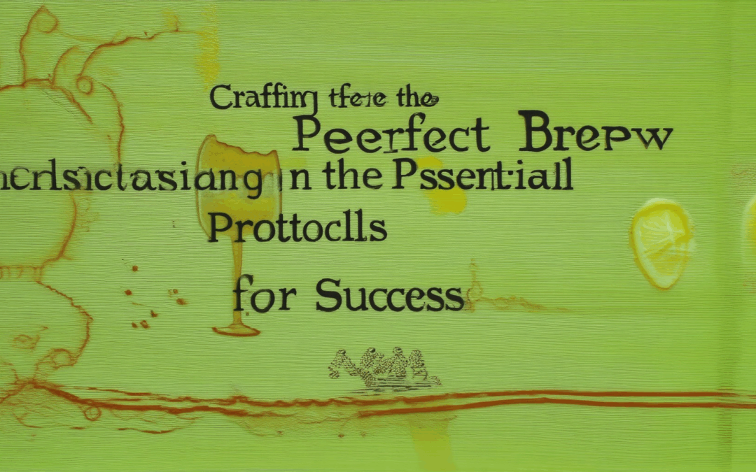 Crafting the Perfect Brew: Essential Beer Protocols for Success