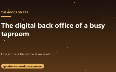 Organizing the Digital Back Office for a Busy Taproom